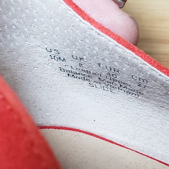 Franco Sarto Red Flats with Ankle Strap - Picture 7 of 7